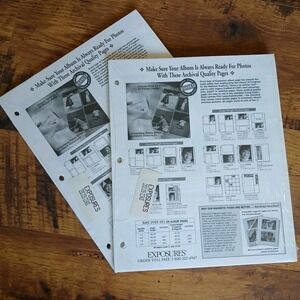 Vintage Exposures 2 Packs Magnetic Photo Album Pages Refills New Sealed NOS